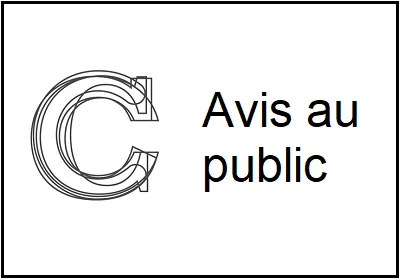 Avis au public