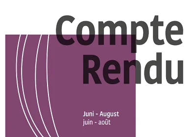 Publication du Compte-rendu 3/2021