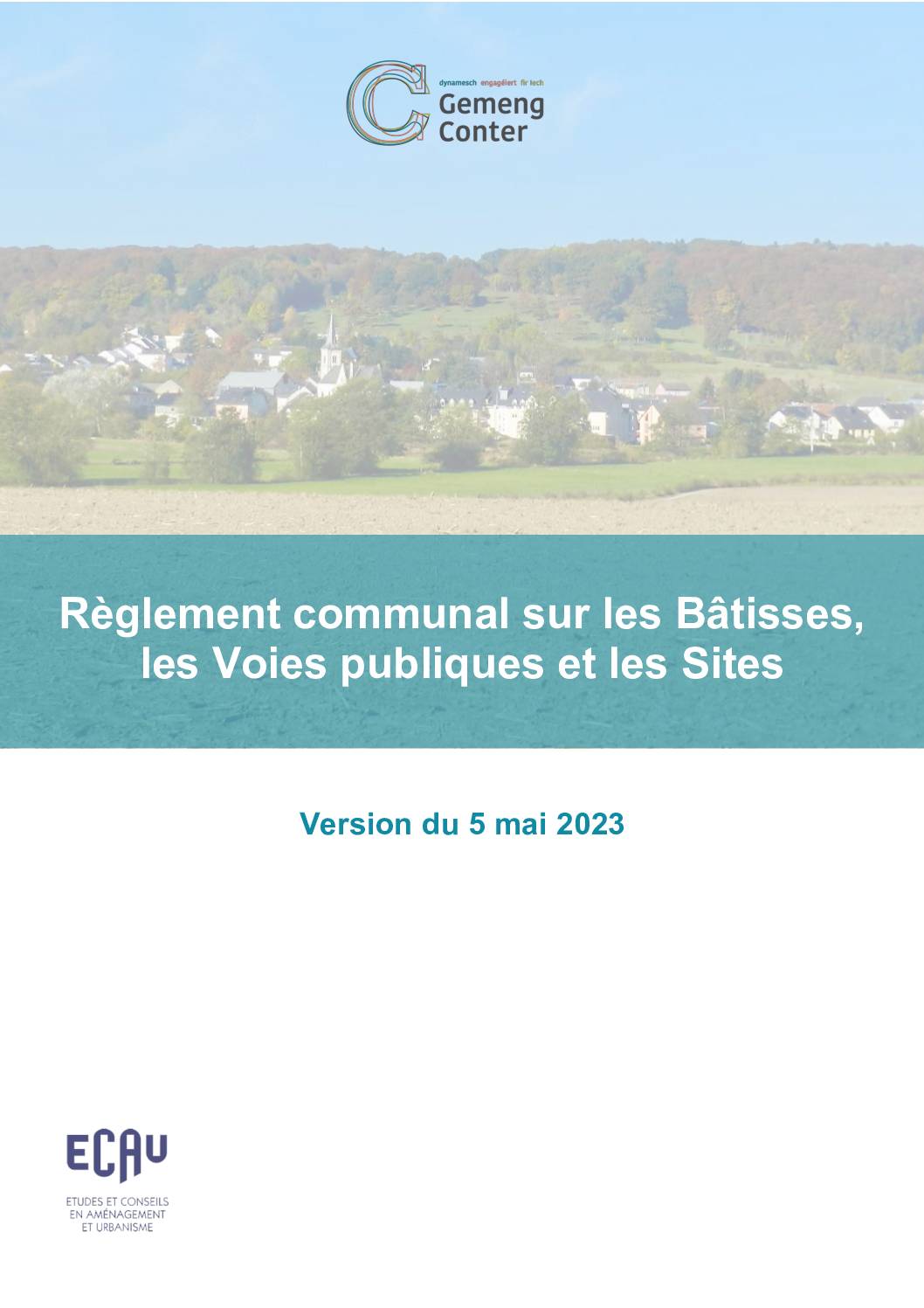Règlement sur les bâtisses, les voies publiques et les sites Vers. 05 05 2023