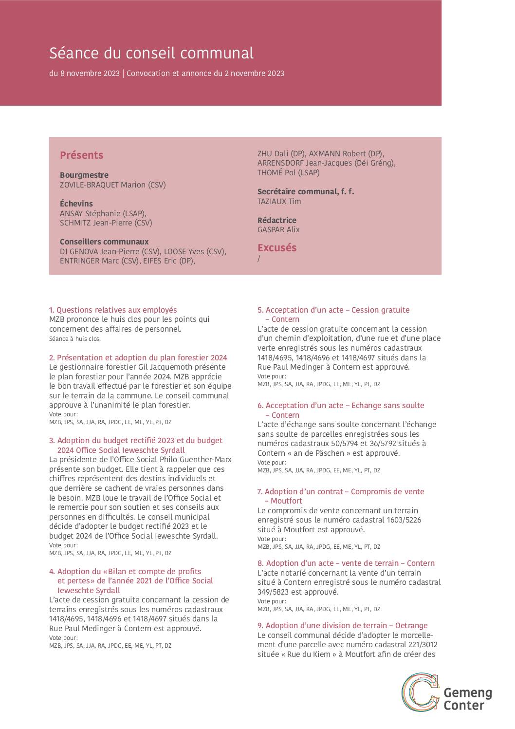 2023-11-08-Rapport-du-Conseil-communal