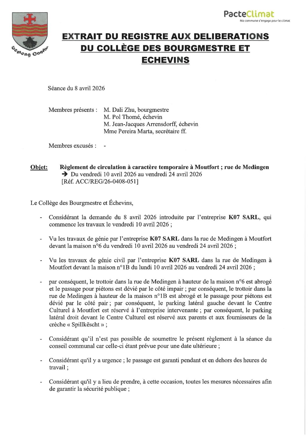 26 04 10 RGLMNT CIRC RueDeMedingen