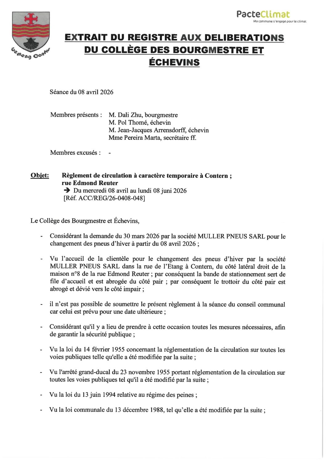 26 04 10 RGLMNT CIRC RueEdmondReuter