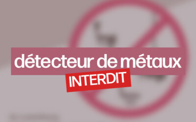 Détecteur de métaux et pêche à l&rsquo;aimant interdits